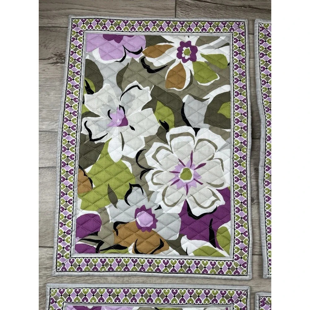 Vera Bradley 4 Quilted Place Mats Portobello Road Print - NEW